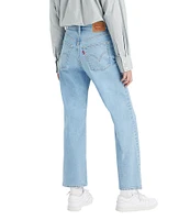 Levi's® Ribcage High Rise Distressed Ankle Straight Jeans