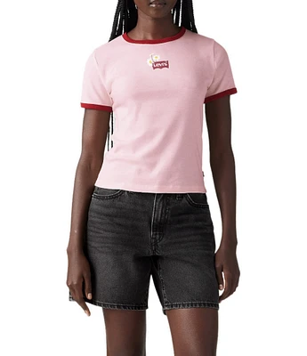 Levi's® Ricker Short Sleeve Daisy Ringer T-Shirt