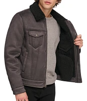 Levi's® Sherpa Sherpa Zip Front Trucker Jacket