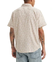 Levi's® Short Sleeve Floral Print Linen-Blend Shirt