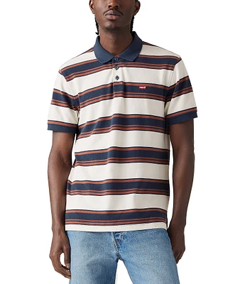 Levi's® Short Sleeve Housemark Striped Polo Shirt