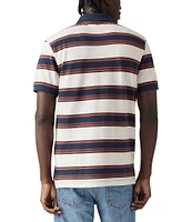 Levi's® Short Sleeve Housemark Striped Polo Shirt