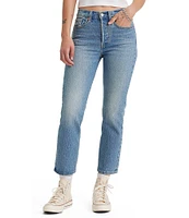 Levi's® Wedgie High Rise Straight Leg Cropped Jeans