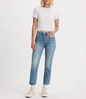 Levi's® Wedgie High Rise Straight Leg Cropped Jeans