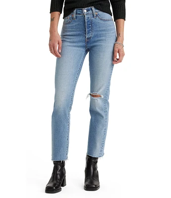 Levi's® Wedgie High Rise Straight Leg Destructed Jeans