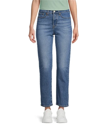 Levi's® Wedgie Stretch Denim Mid Rise Straight Leg Jeans