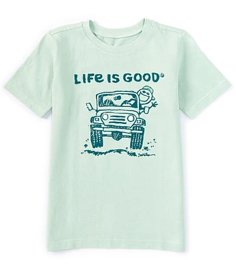 Life is Good Big Boys 8-20 Short Sleeve Big Head Jake Graphic T-Shirt