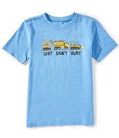 Life is Good Big Boys 8-20 Short Sleeve Dirt Don't Hurt Graphic T-Shirt