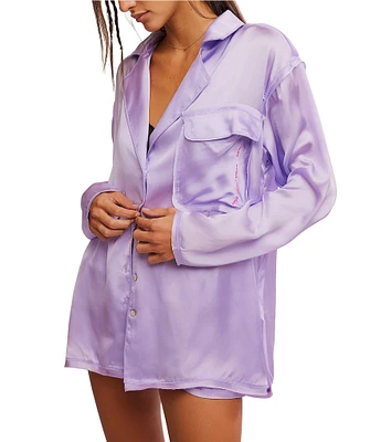 Like Honey Coordinating Satin Sleep Top