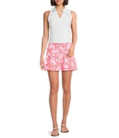 Lilly Pulitzer Aila Cane Coral Crab Print UPF 50+ Skort