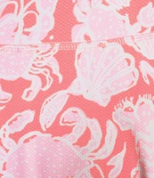 Lilly Pulitzer Aila Cane Coral Crab Print UPF 50+ Skort