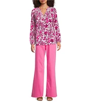 Lilly Pulitzer Aniston High Rise Straight Leg Jeans