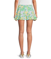 Lilly Pulitzer Annora Powerstretch Make Lemonade Fruit Print Pull-on Skort