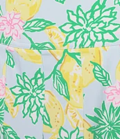 Lilly Pulitzer Annora Powerstretch Make Lemonade Fruit Print Pull-on Skort