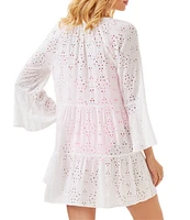 Lilly Pulitzer Brailey Eyelet Mini Dress Swim Cover-Up