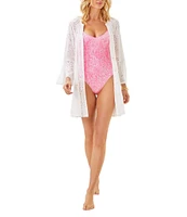 Lilly Pulitzer Brailey Eyelet Mini Dress Swim Cover-Up