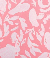 Lilly Pulitzer Buttercup Crab Print Flat Front Scallop Shorts
