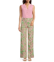 Lilly Pulitzer Ellamarie Printed Stretch Double Cloth High Rise Pants