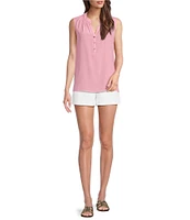 Lilly Pulitzer Elsa Silk V-Neck Sleeveless Top