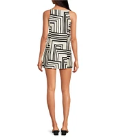 Lilly Pulitzer Isleen Square Neck Sleeveless Skirted Romper