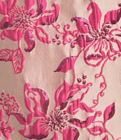 Lilly Pulitzer Kelliana Floral Brocade Point Collar Sleeveless Shift Dress