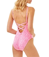 Lilly Pulitzer Klynn Tidepool Treasures Tank One Piece Swimsuit