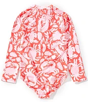 Lilly Pulitzer Little/Big Girls 4-14 Alicia Rashguard UPF 50+ 1-Piece Swimsuit