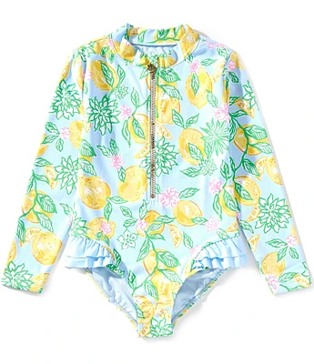 Lilly Pulitzer Little/Big Girls 4-14 Denning Rashguard 1-Piece Swimsuit