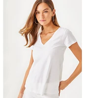 Lilly Pulitzer Meredith Knit V-Neck Short Sleeve Tee
