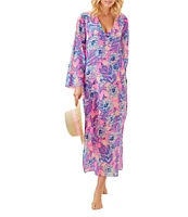 Lilly Pulitzer Perry Totally Koalafied Long Sleeve Maxi Swim Cover-Up