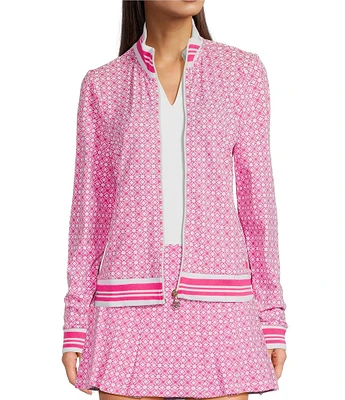 Lilly Pulitzer Regate UPF 50+ Printed Luxetic Stand Collar Long Sleeve Jacket