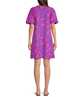 Lilly Pulitzer Rosen Abstract Print Crew Neck Short Sleeve T-Shirt Dress