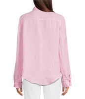 Lilly Pulitzer Sea View Collar Long Sleeve Button Down Shirt