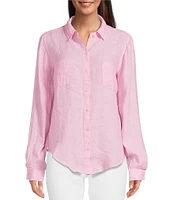Lilly Pulitzer Sea View Collar Long Sleeve Button Down Shirt
