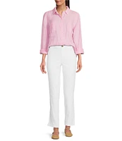 Lilly Pulitzer Sea View Collar Long Sleeve Button Down Shirt
