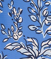 Lilly Pulitzer Seralina Printed Chillylilly UPF 50+ Boat Neck 3/4 Sleeve Maxi Dress