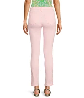 Lilly Pulitzer South Ocean High Rise Lace Hem Jeans