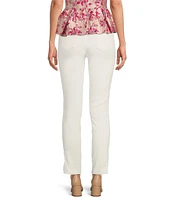 Lilly Pulitzer South Ocean High Rise Lace Hem Jeans