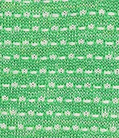 Lilly Pulitzer Theodorah Metallic Resort Tweed Collar Neck Short Sleeve Button Front Dress