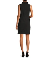 Lilly Pulitzer Tisbury Knit V-Neck Sleeveless Ruffle Detail Sheath Dress