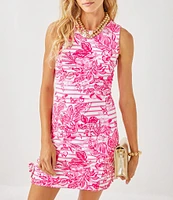 Lilly Pulitzer x Saint James Rose Soleil Stripe Print Round Neck Sleeveless Shift Dress
