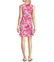 Lilly Pulitzer x Saint James Rose Soleil Stripe Print Round Neck Sleeveless Shift Dress