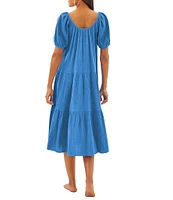 Lilly Pulitzer Zemini Tiered Midi Dress Swim Cover-Up