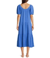 Lilly Pulitzer Zemini Tiered Midi Dress Swim Cover-Up