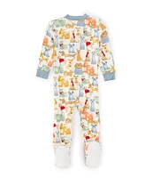 Little Me Baby Boys 12-24 Months Long-Sleeve Puppy-Printed Footed Coverall