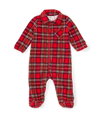 Little Me Baby Boys 3-12 Months Long-Sleeve Plaid Footie Coverall