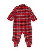 Little Me Baby Boys 3-12 Months Long-Sleeve Plaid Footie Coverall