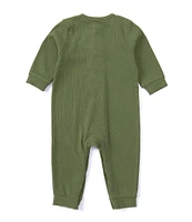 Little Me Baby Boys 3-12 Months Long Sleeve Rib-Knit Coverall