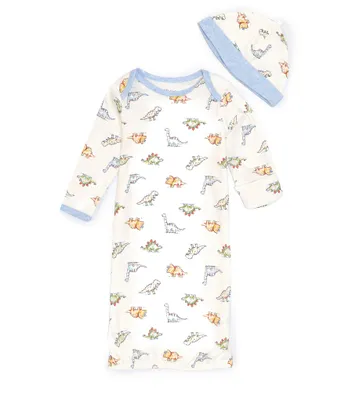 Little Me Baby Boys Newborn-3 Months Dinomite Sleeper Gown & Hat