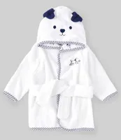 Little Me Baby Boys Newborn-9 Months Long Sleeve Puppy Toile Terry Robe